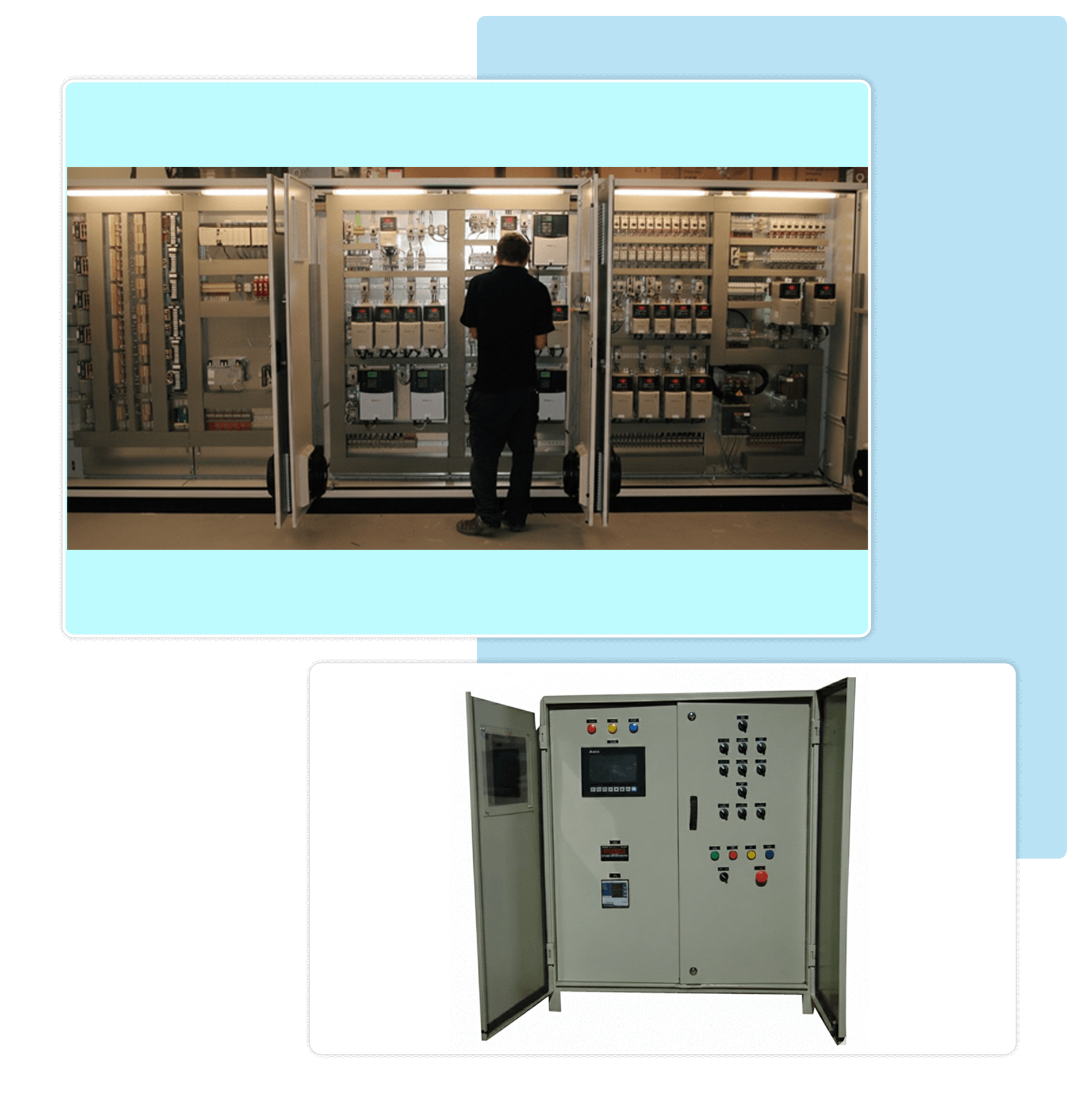 Electrical control panels LT/HT, PLC, HMI, SCADA
